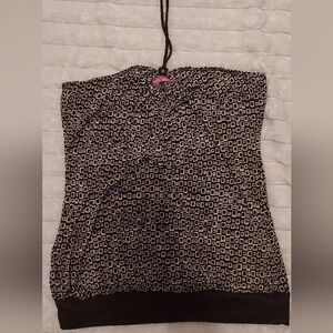 Y2K Geometric Sleeveless Blouse Top